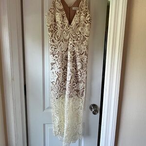 Ivory lace dress- size small